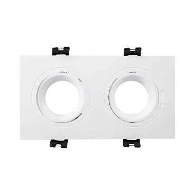 Stropní Podhledové LED Svítidlo 6W GU10 Čtvercové Naklápěcí Výřez 75x150mm PC