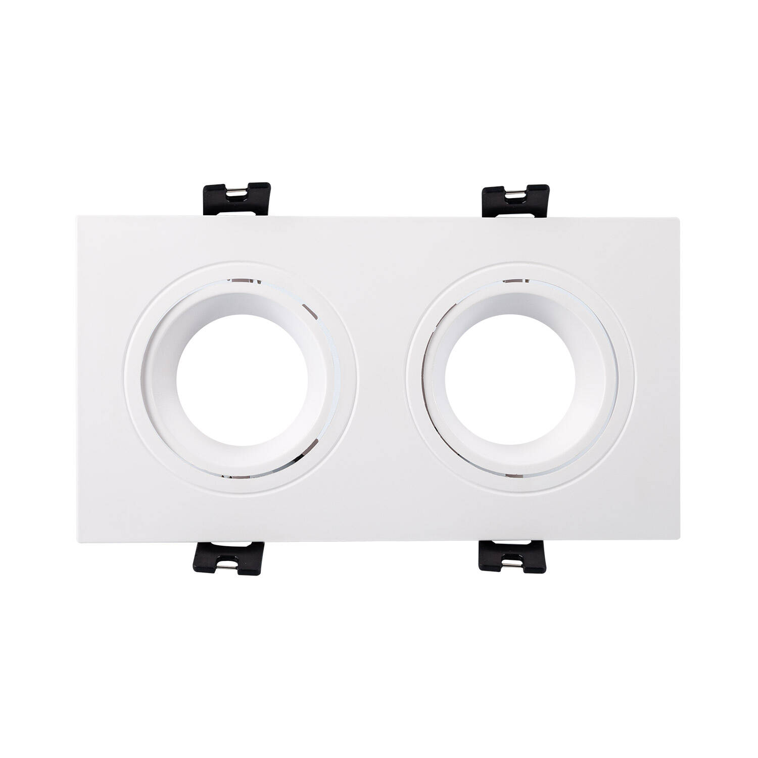 Oczko Downlight Kwadratowe Uchylne GU10 6W Cięcie 75x150mm PC