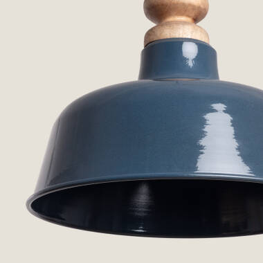 Bild von Pendelleuchte Holz und Metall Bela Yash