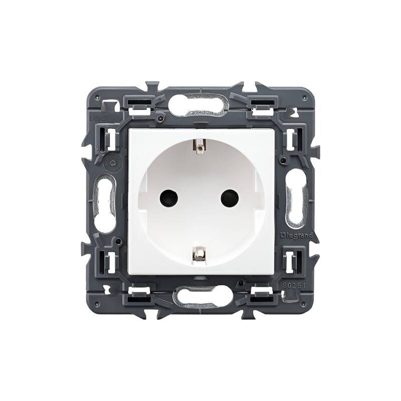 Legrand CM0111 Presa 2P+T Céliane Surface Confort - connessione con