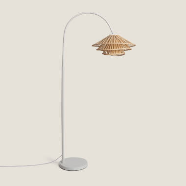 Stehlampe Metall und Bambus Ailén