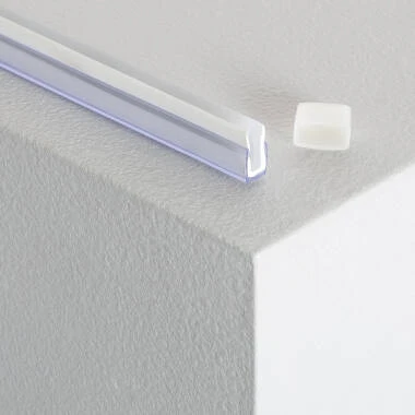 Profilo PC 1m per Striscia Led Neon 24/48V DC 6x12mm NFLEX6