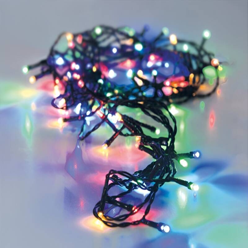 Image de Guirlande LED Extérieure Câble Noir RGB 18m