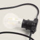 Image de Kit Guirlande Lumineuse Extérieure IP44 5m Noir + 5 Ampoules LED Filament B22 2W