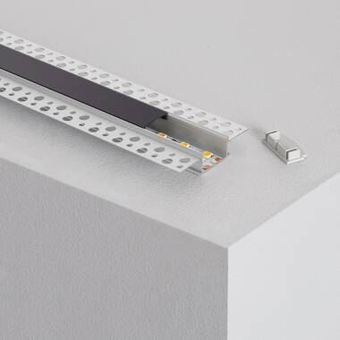 Product Aluminium Profiel inbouw in Gips / Gipsplaat 2m voor Dubbele LED-strips