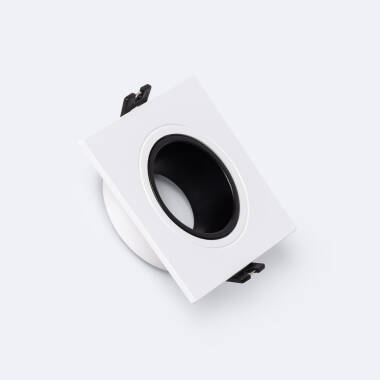 Podhledový Rámeček Čtvercový Kuželový Naklápěcí pro LED Žárovku GU10 Výřez Ø 75 mm / GU5.3