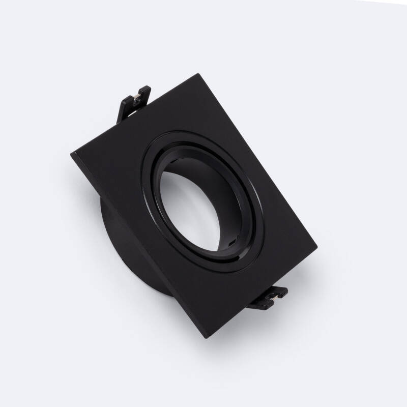 Image of Square Tilting Downlight Bezel Ø75mm Cut Out for GU10 / GU5.3 LED Bulbs