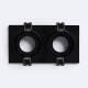 Bild von Downlight-Ring Eckig Kippbar aus für 2 LED-Birnen GU10 / GU5.3