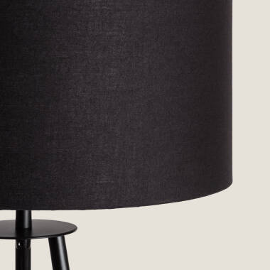 Afbeelding van Staande Lamp van Hout en Stof Kathathu