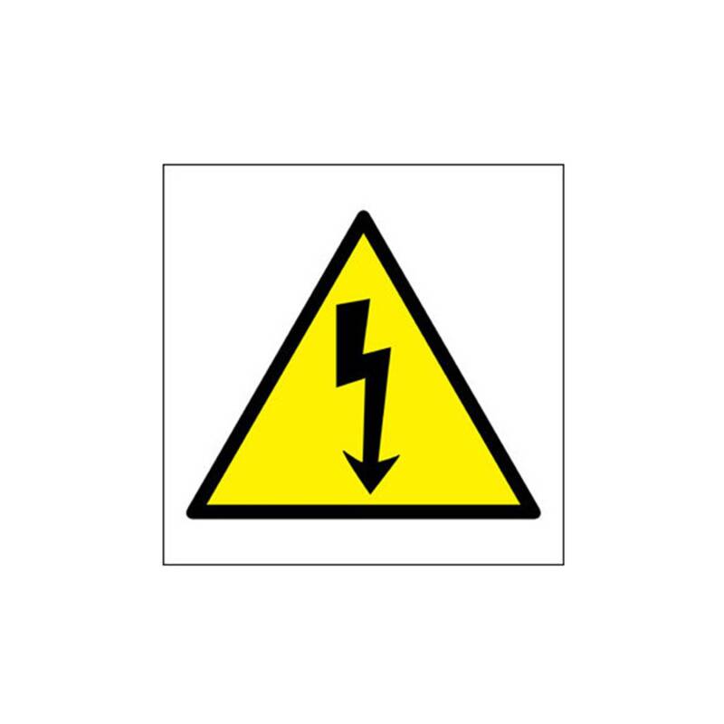 Image de Pack 20 Unités Signalisation PVC Adhesive Risque d’Électrocution 100mm CATU AT491