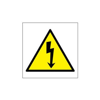 Balení 20ks 100mm PVC Samolepicí Značek Nebezpečí Úrazu Elektrickým Proudem CATU AT491