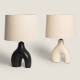 Image de Lampe à Poser Céramique et Lin Ginger