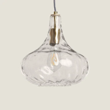 Bild von Pendelleuchte Glas Tassel