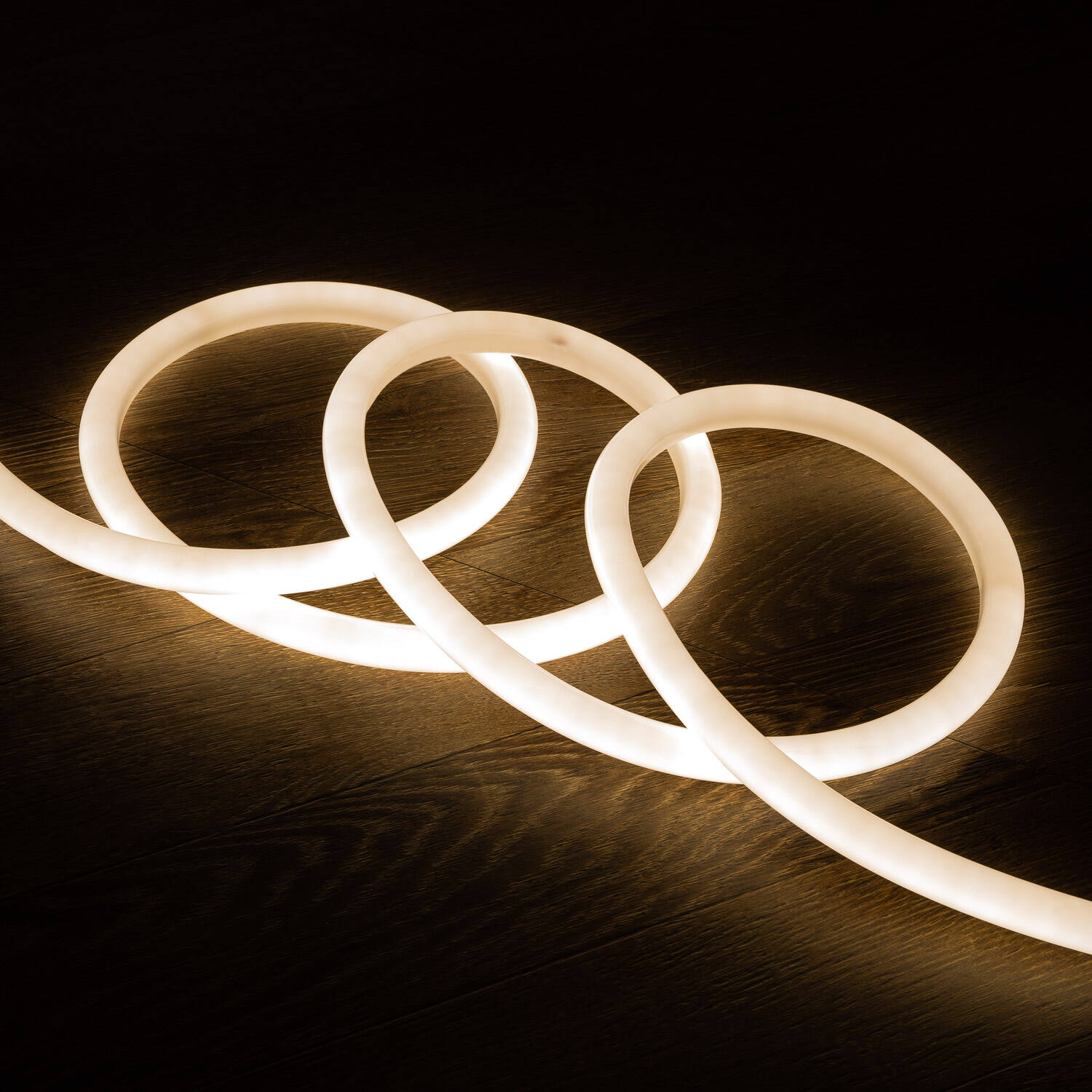 Taśma Led Neon Ściemnialna 220V ROLKA 50m Neutralny Biały Okrągły 360 9W/m Cięcie 100cm IP67 - widok szczegółowy