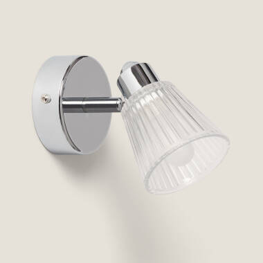 Image of Rain 1 Spotlight Chrome Wall Lamp for Bathrooms