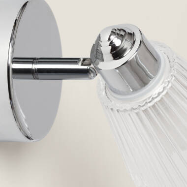 Image of Rain 1 Spotlight Chrome Wall Lamp for Bathrooms