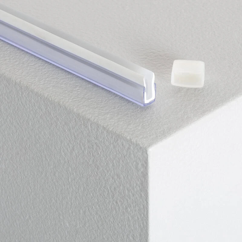 Image de Profilé PC 1 m pour Rubans Néon LED 24/48V DC 6x12 mm NFLEX6