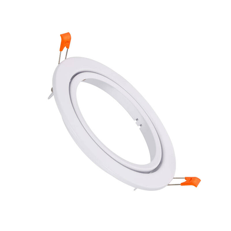 Obudowa Downlight Wpuszczana Okrągła Nastawna do Żarówki GU10 AR111 Średnica Ø120mm - widok 3