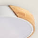 Image de Plafonnier LED Rond Bois 18W CCT Sélectionnable Semi-Dari Ø320 mm