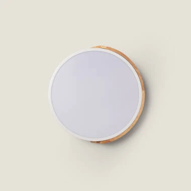 Bild von LED-Deckenleuchte 18W Rund Holz Ø320 CCT WählbarSemi-Dari