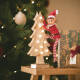 Image de Sapin de Noël LED Wood à Piles