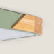 Image de Plafonnier LED 18W Carré Bois et Aluminium 325x325 mm CCT Sélectionnable Semi-Dari