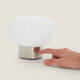 Image de Lampe à Poser LED Métal et Verre Portable Extérieur avec Batterie USB Rechargeable Aluzna