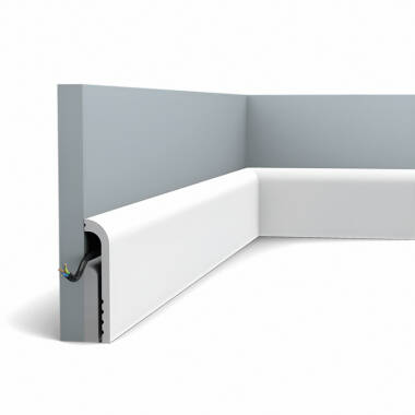 Vloerplint Kabeldoorvoer 2m Bend