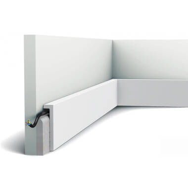 Vloerplint Kabeldoorvoer 2m Edge