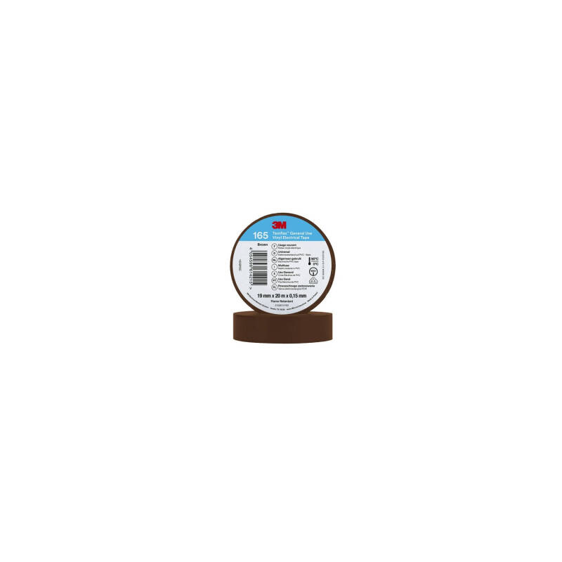Image of Temflex 165 PVC Insulation Tape 19mm x 20m 3M 7100184800