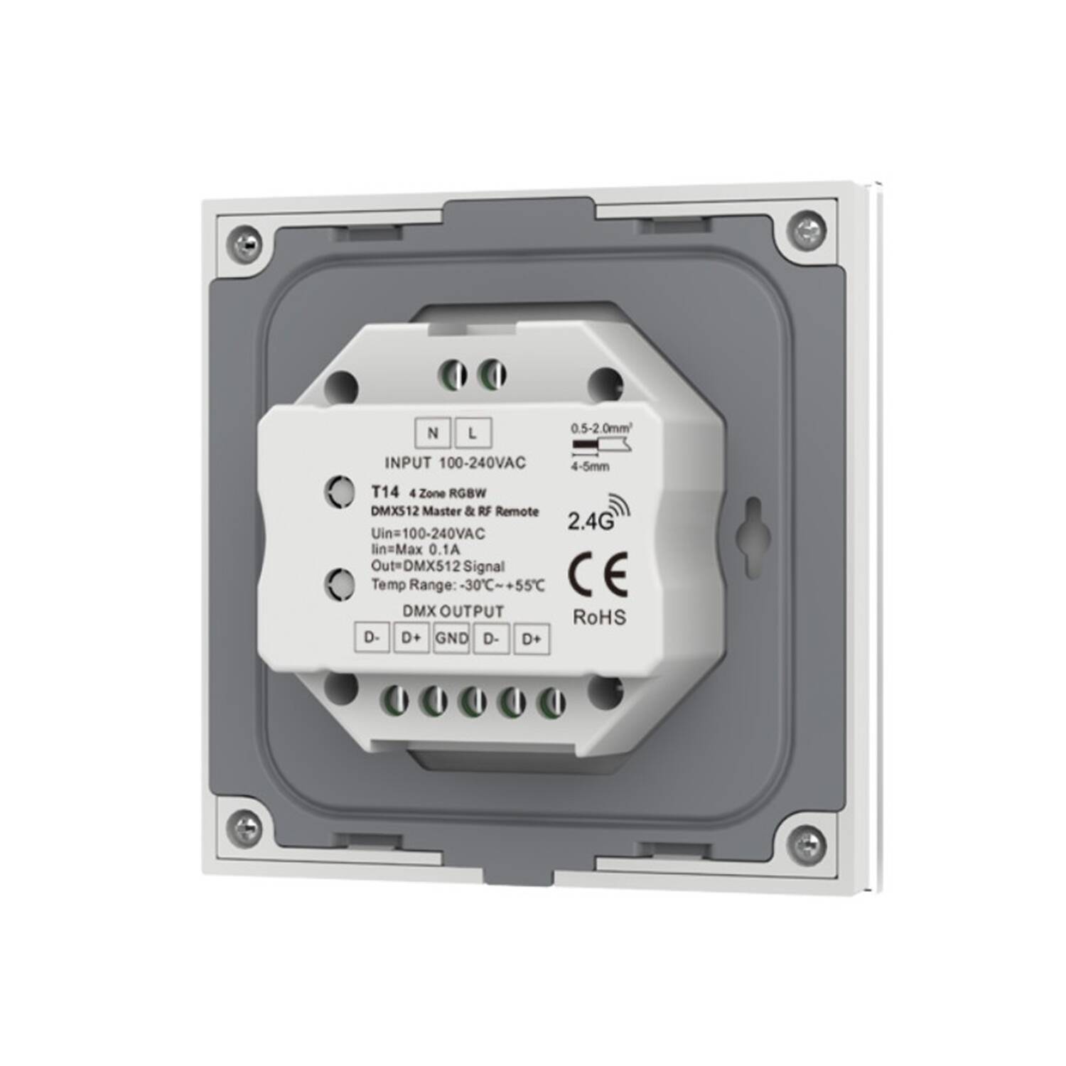 Regulator Master DMX Dotykowy RGBW 4 Strefy - widok 2