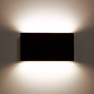 Bild von LED-Wandleuchte 10W Aussen Doppelseitige Beleuchtung Rechteckig Schwarz Einar