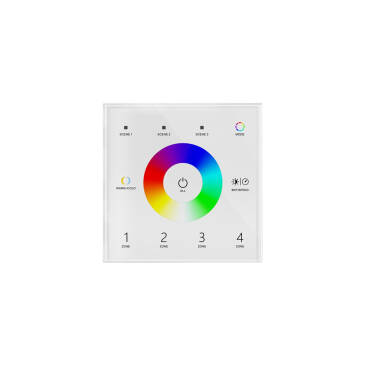 Touchpanel DMX Master Touch RGB+CCT 4 Zonen SKYDANCE T15