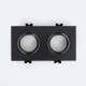 Bild von Downlight Einbaustrahler Eckig Schwenkbar GU10 6W Schnitt 75x150 mm PC