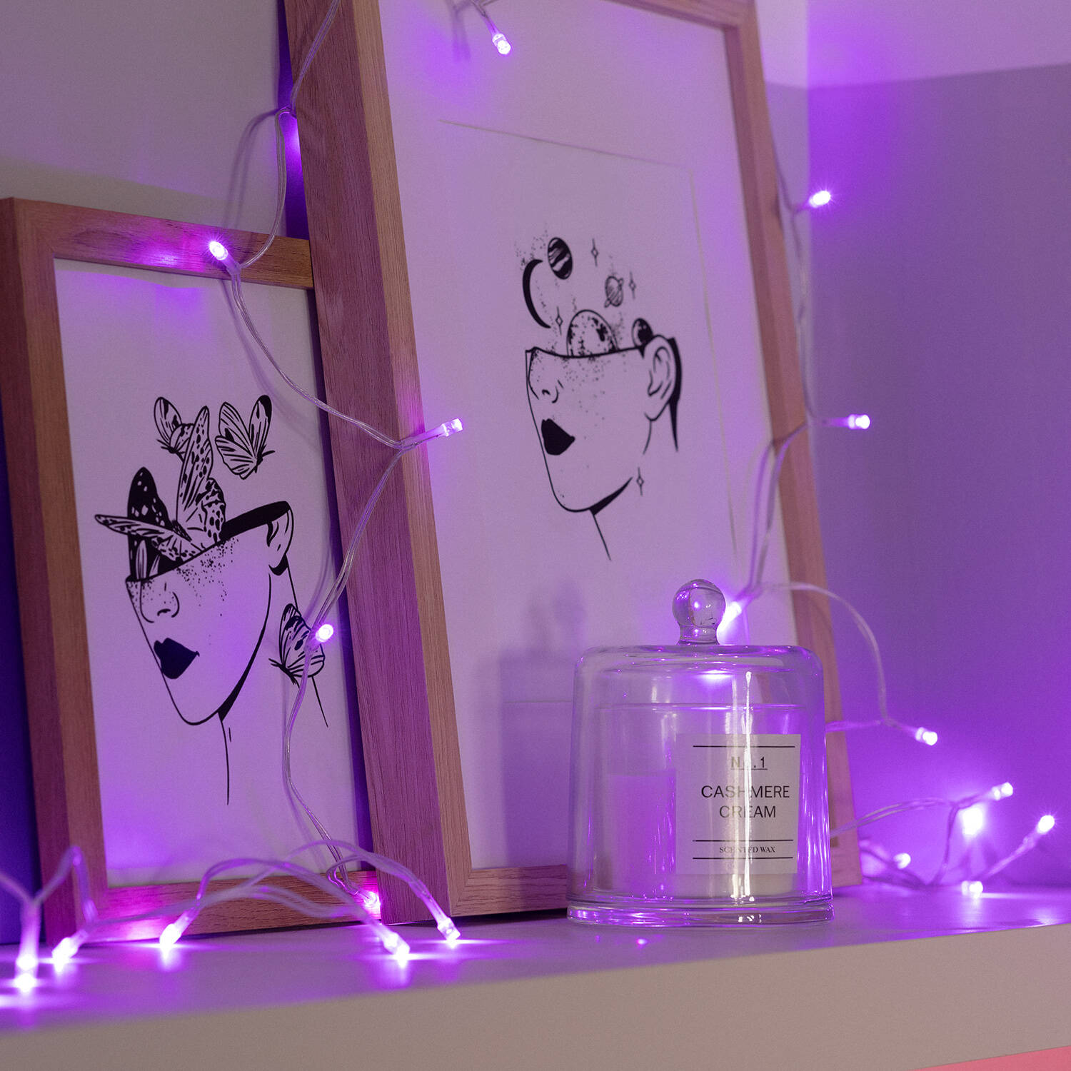 Girlanda Zewnętrzna Kabel LED z Baterią 5m - widok szczegółowy