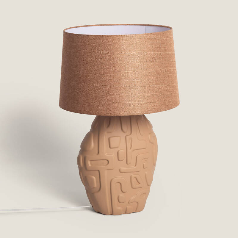 Bild von Tischlampe aus Keramik Surab
