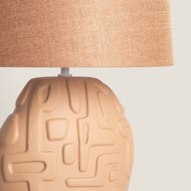 Bild von Tischlampe aus Keramik Surab
