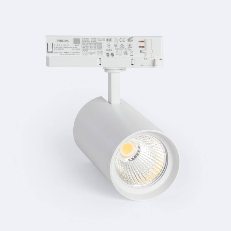 LEDKIA 3-Phasen Stromschienen Strahler 30W - Neutralweiß 4000K Fuji Weiss