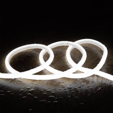 220V LED Neon Strip Dimmable Round SFLEX14 8W/m Cut at Every 100cm IP65 Custom Length