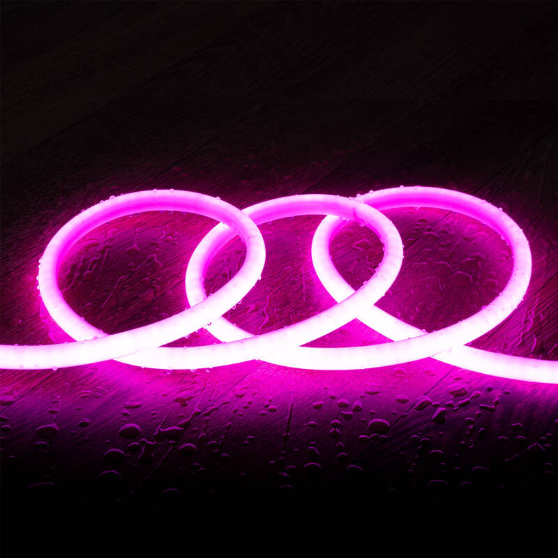 Image of 220V LED Neon Strip Dimmable Round SFLEX14 8W/m Cut at Every 100cm IP65 Custom Length