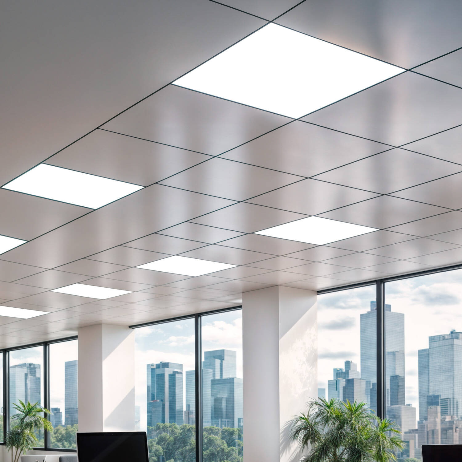 Panel LED 60x60 cm 40W 4000lm CCT Regulacja Solid - ciepła biel - szczegoly