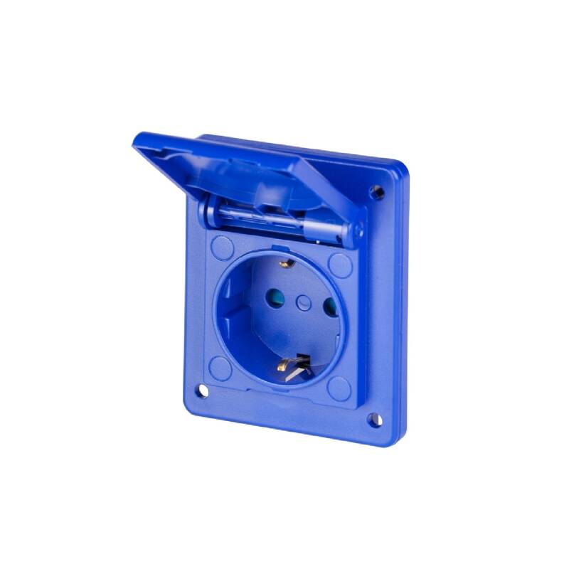 Afbeelding van Stopcontact Schuko met afdekking SCAME 574062
