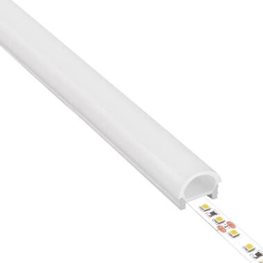 Profilo Silicone Effetto Neon SFLEX 24x18 Semicircolare Curva Verticale per Striscia LED IP20 fino a 15mm