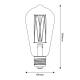 Bild von LED Glühbirne Filament E27 7W 640lm ST64 Dimmbar Creative-Cables BB-C54