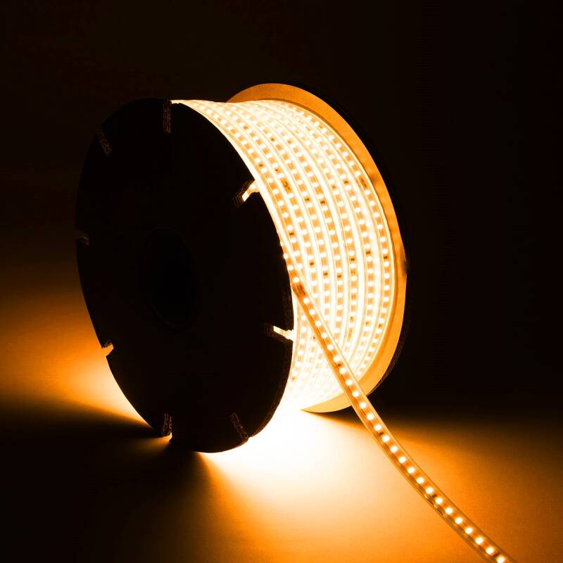 Image of 220V Dimmable LED Strip SMD2835 120LED/m 12mm Wide Cut at Every 100cm IP65