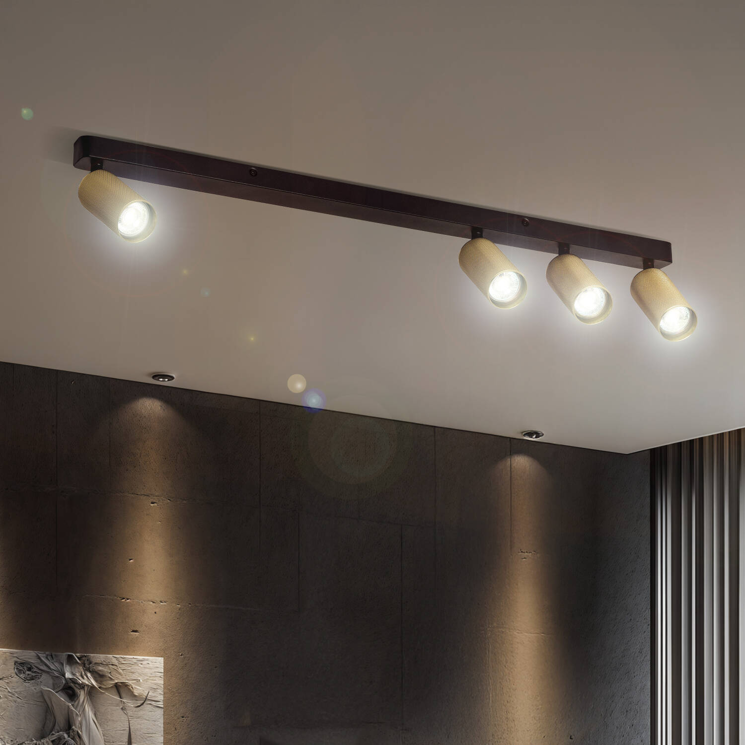 Kinkiet Ścienny z Aluminium Breixo 4-Pkt. - widok 2