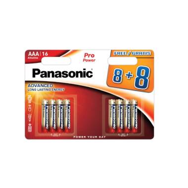 Zestaw 16 Baterii Alkalicznych 1,5V PANASONIC AAA LR03PP