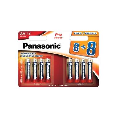 Zestaw 16 Baterii Alkalicznych PANASONIC AA LR6PP 1,5