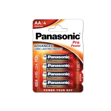 Blisterverpakking Batterijen 4 PANASONIC AA 1,5V Alkaline LR6PPG
