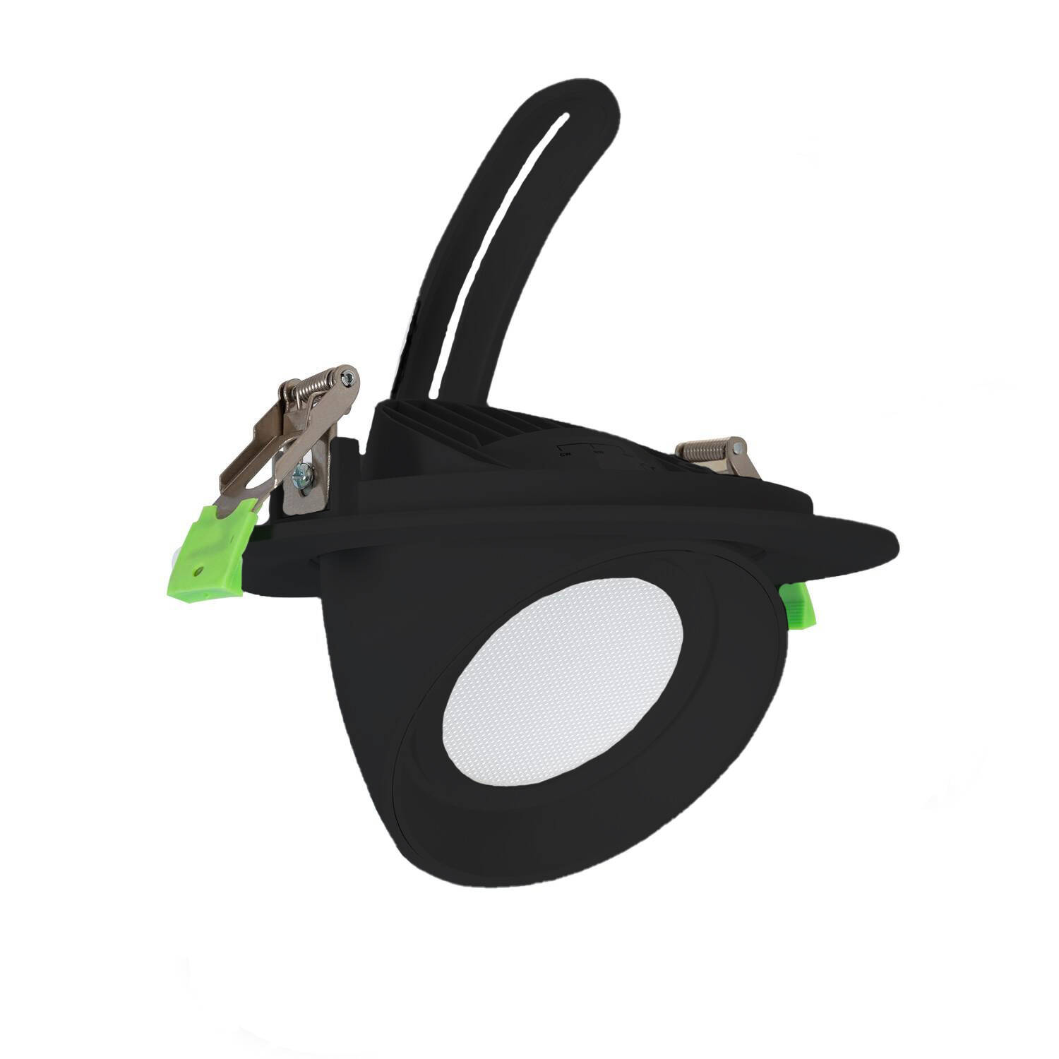 Oczko Downlight Nastawny Okrągły LED 38W Chip OSRAM 120 lm/W CCT Czarny LIFUD Anti-Flicker - widok prezentacyjny